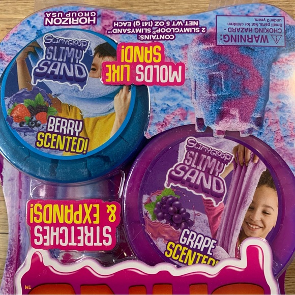 New! Slimygloop Slimy Sand Grape Berry Scented Slime Molding Sand Gloop Goop - Picture 4 of 6